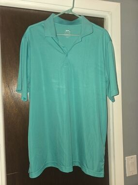 Slazenger Men's Teal Green Performance Polo